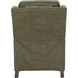 Nixon Oasis Olive Leather Push Thru The Arms Recliner