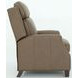 Nixon Cashmere Taupe Leather Push Thru The Arms Recliner