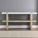 Perth White Rectangular Marble Top Sofa Table