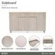 Marin Greige 4 Doors Sideboard
