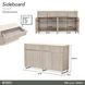 Marin Greige 4 Doors Sideboard