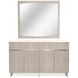 Marin Greige 4 Door Sideboard and Rectangular Mirror