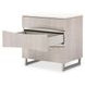 Marin Greige 3 Drawer Nightstand