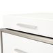 Marquee Cloud White 3 Drawer Nightstand