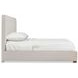 Mason Beige and Lume King Upholstered Panel Bed