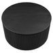 Colvin Black Round Ocassional Table with Casters