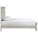 Silver Sands Gray King Upholstered Panel Bed