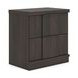 Avernhall Dark Brown 2 Drawer Nightstand with USB Charging