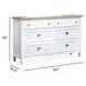 Windmill Harbour White Whisp and Sand 6 Drawer Dresser