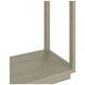 Glaze Bezel Rectangular Glass Top Console Table