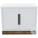Nora Modular Jasmine White And Barnwood 2 Door Cabinet