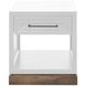 Nora Jasmine White and Barnwood Square End Table