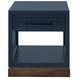 Nora Blue Denim and Whiskey Square End Table