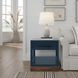Nora Blue Denim and Whiskey Square End Table