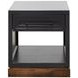 Nora Black and Whiskey Square End Table