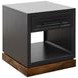 Nora Black and Whiskey Square End Table