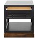 Nora Black and Whiskey Square End Table