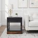Nora Black and Whiskey Square End Table