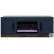 Nora Blue Denim And Whiskey 64" Fireplace TV Stand