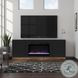 Nora Black And Whiskey 64" Fireplace TV Stand