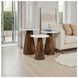 Nolan Chestnut Marble Top Accent Table Set Of 3
