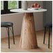 Nolan Natural Pedestal And Marble 30" Round Dining Table