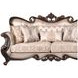 Constantine Beige 95" Sofa with Nailhead Trim