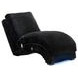 York Masis Black 66" Chaise with USB Charging and LED