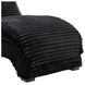 York Masis Black 66" Chaise with USB Charging and LED