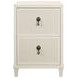 Novalie Antique White Rectangular Side Table