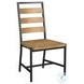 Newport Natural Oak Ladder Back Side Chair Set of 2