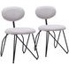 Novi Dove Gray Dining Chair Set Of 2