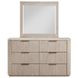 Henry Sand 6 Drawer Dresser and Rectangular Mirror