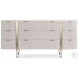 Love At First Sight Matte Pearl 9 Drawer Dresser