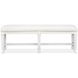 Crownfall Whisper White Upholstered Bench