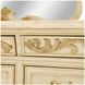 Platine de Royale Champagne 12 Drawer Dresser and Rectangular Mirror