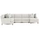 Mila Beige 5 Piece Modular Sectional with RAF Chaise and Pillows