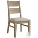 Nash Weathered Sand Panel Back Side Chair Set of 2