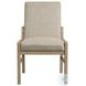 Nash Weathered Sand Upholstered Back Side Chair Set of 2