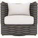 Wailea White Performance Fabric Outdoor Swivel Chair