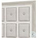 Luciana Semi Transparent Creamy White King Upholstered Panel Bed