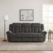 Nutmeg Charcoal Gray Double 88" Reclining Sofa