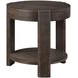 Salina Espresso Round End Table
