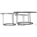 Bonfield Nickel And Black Cocktail Table