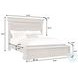 Madison Ridge Natural Bark California King Panel Bed with Chest Footboard