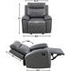 Gaston Gray Manual Reclining Living Room Set