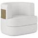 Cassat Channeled White Living Room Set
