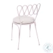 Erica Pink Wrought Iron Outdoor Chair