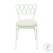 Erica Mint Green Wrought Iron Outdoor Chair