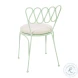 Erica Mint Green Wrought Iron Outdoor Chair